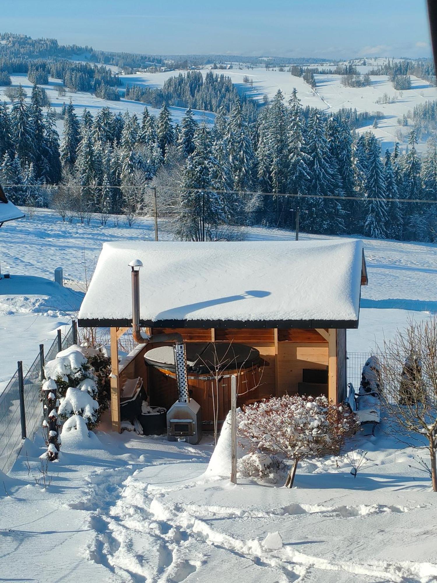 Domek Z Jacuzzi Tatrzanskie Serce Czerwienne Bagian luar foto